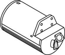 DINEX 21354 Средний / конечный глушитель ОГ