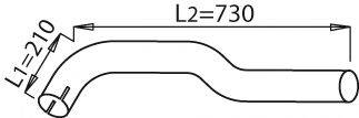 DINEX 21611 Труба выхлопного газа