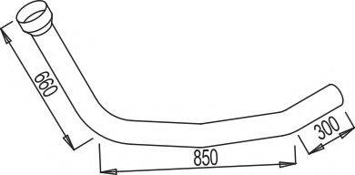 DINEX 68144 Труба выхлопного газа