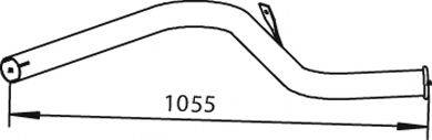DINEX 28630 Труба выхлопного газа