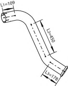 DINEX 28669 Труба выхлопного газа
