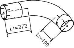 DINEX 28771 Труба выхлопного газа