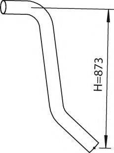 DINEX 28772 Труба выхлопного газа