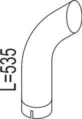 DINEX 80664 Труба выхлопного газа