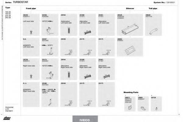 DINEX 128100021 Система выпуска ОГ