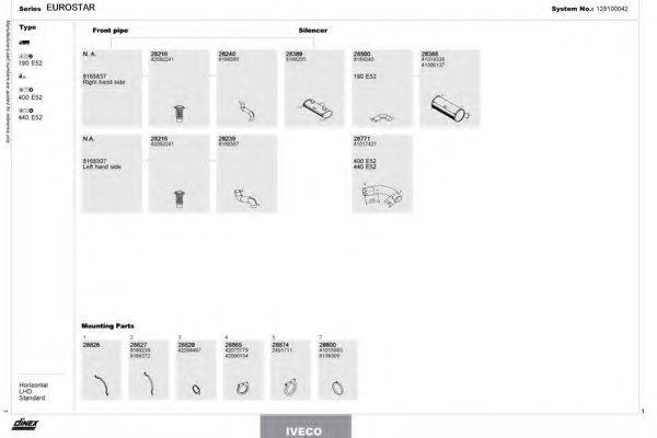 DINEX 128100042 Система выпуска ОГ