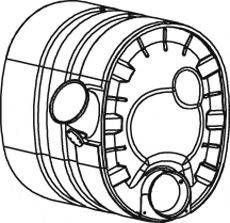DINEX 80474 Средний / конечный глушитель ОГ