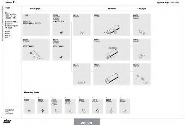 DINEX 180100041 Система выпуска ОГ