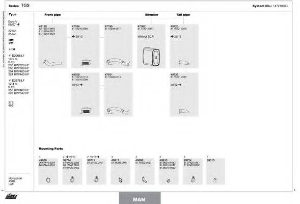 DINEX 147210003 Система выпуска ОГ