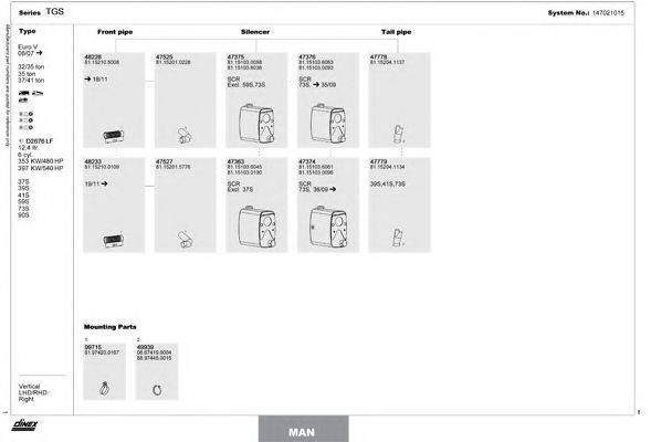 DINEX 147021015 Система выпуска ОГ