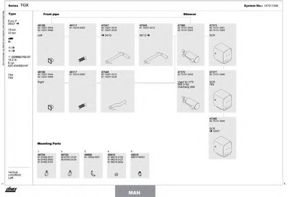 DINEX 147011006 Система выпуска ОГ