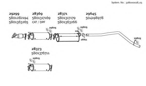 DINEX 32800002803 Система выпуска ОГ