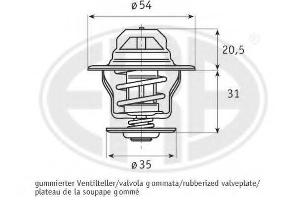 ERA 350012 Термостат, охлаждающая жидкость