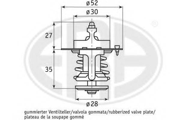 ERA 350107 Термостат, охлаждающая жидкость