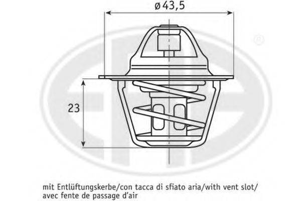 ERA 350199 Термостат, охлаждающая жидкость