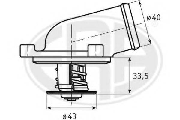 ERA 350254 Термостат, охлаждающая жидкость