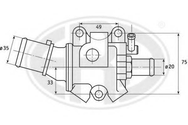 ERA 350285 Термостат, охлаждающая жидкость