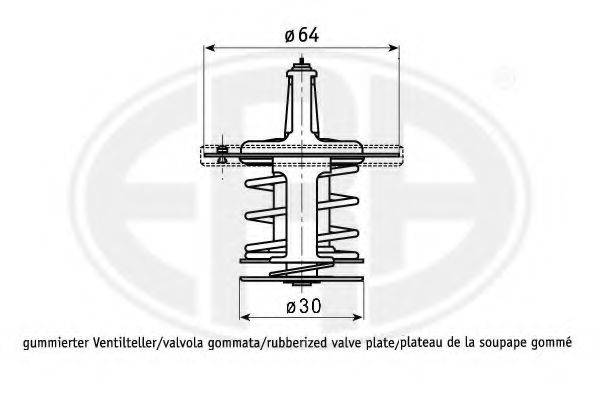 ERA 350372 Термостат, охлаждающая жидкость