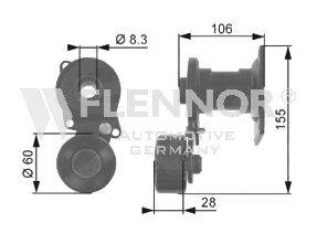 FLENNOR FA22939 Натяжная планка, поликлиновой ремень