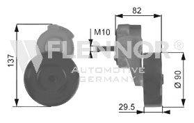 FLENNOR FS99267 Натяжной ролик, поликлиновой  ремень