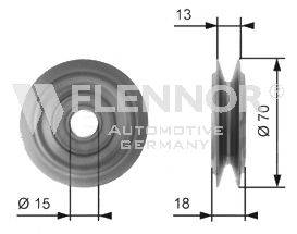 FLENNOR FU20998 Паразитный / Ведущий ролик, клиновой ремень