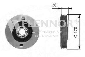 FLENNOR FVD99535 Ременный шкив, коленчатый вал