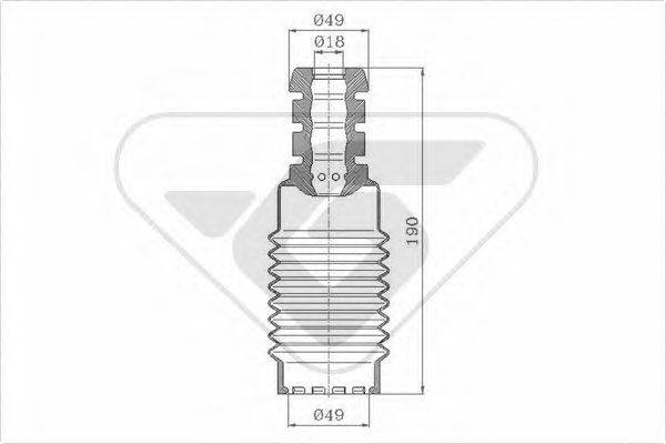 HUTCHINSON KP031 Пылезащитный комплект, амортизатор