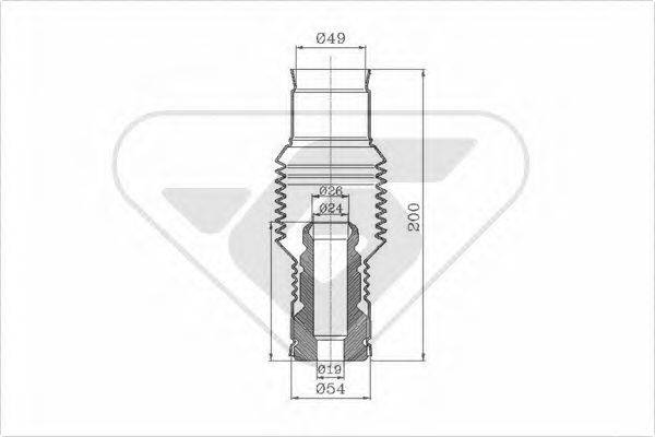 HUTCHINSON KP033 Пылезащитный комплект, амортизатор