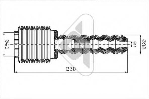 HUTCHINSON KP036 Пылезащитный комплект, амортизатор