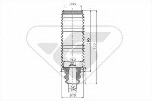 HUTCHINSON KP039 Пылезащитный комплект, амортизатор