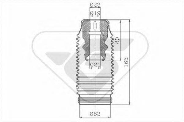 HUTCHINSON KP049 Пылезащитный комплект, амортизатор