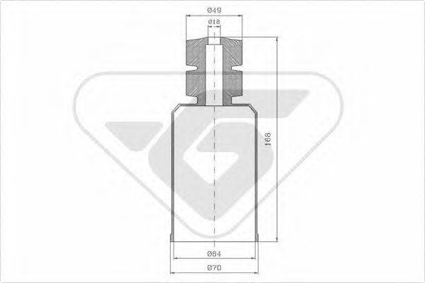 HUTCHINSON KP060 Пылезащитный комплект, амортизатор