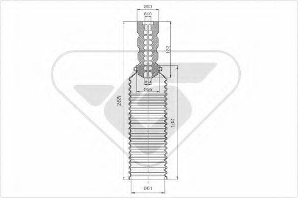 HUTCHINSON KP063 Пылезащитный комплект, амортизатор