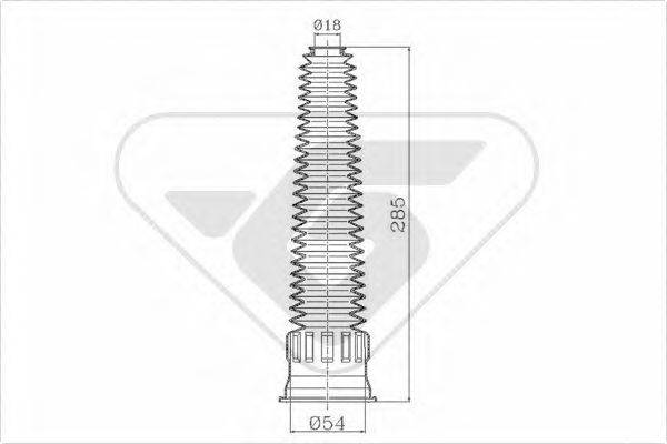 HUTCHINSON KP068 Пылезащитный комплект, амортизатор