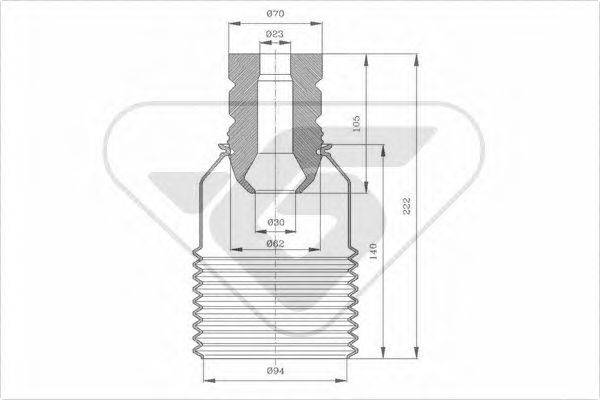 HUTCHINSON KP089 Пылезащитный комплект, амортизатор