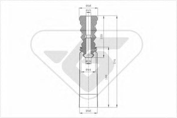 HUTCHINSON KP092 Пылезащитный комплект, амортизатор