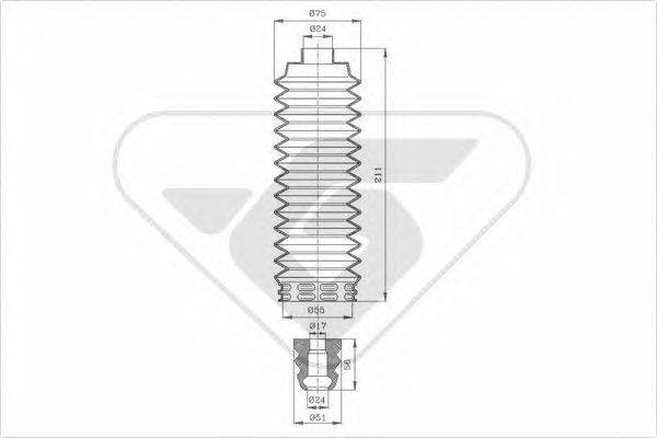 HUTCHINSON KP094 Пылезащитный комплект, амортизатор