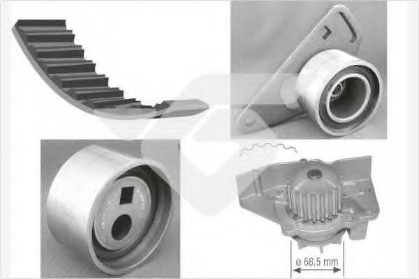 HUTCHINSON KH135WP12 Водяной насос + комплект зубчатого ремня