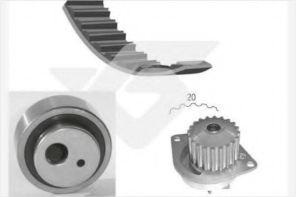 HUTCHINSON KH13WP17 Водяной насос + комплект зубчатого ремня