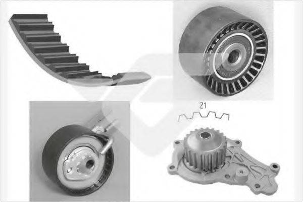 HUTCHINSON KH186WP59 Водяной насос + комплект зубчатого ремня