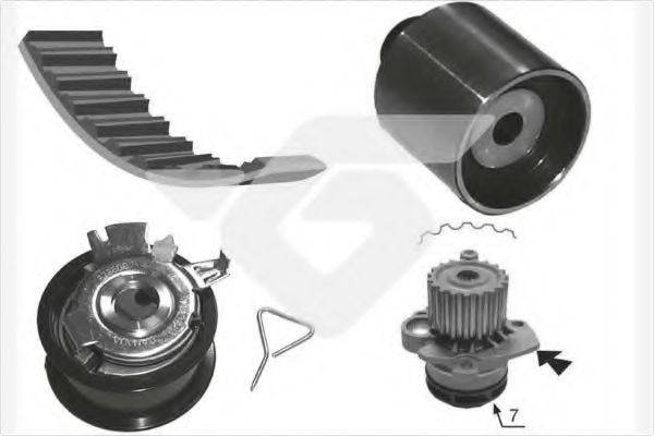 HUTCHINSON KH194WP67 Водяной насос + комплект зубчатого ремня