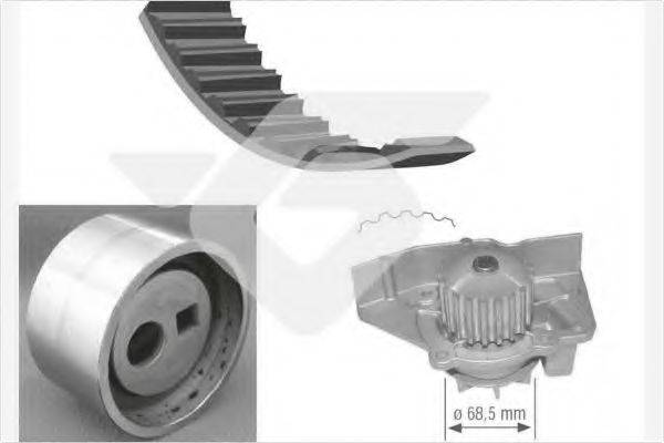 HUTCHINSON KH278WP12 Водяной насос + комплект зубчатого ремня