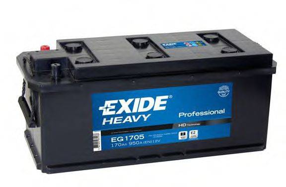 EXIDE EG1705 Стартерная аккумуляторная батарея; Стартерная аккумуляторная батарея