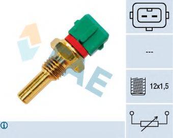 FAE 33770 Датчик, температура охлаждающей жидкости