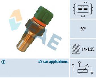 FAE 34400 Датчик, температура охлаждающей жидкости