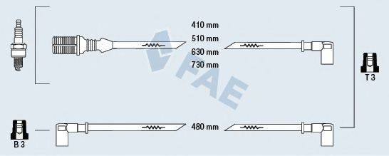 FAE 83150 Комплект проводов зажигания