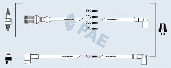 FAE 83160 Комплект проводов зажигания