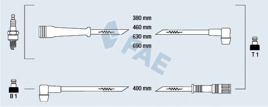 FAE 83170 Комплект проводов зажигания