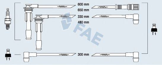 FAE 85230 Комплект проводов зажигания