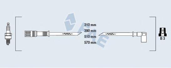 FAE 85280 Комплект проводов зажигания